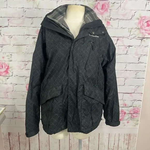 Columbia 2 in 1 fleece inner lining water resistant outer shell jacket - Picture 2 of 13